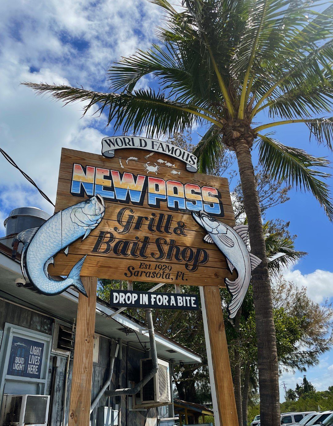 Life on the water at New Pass Grill & Bait Shop